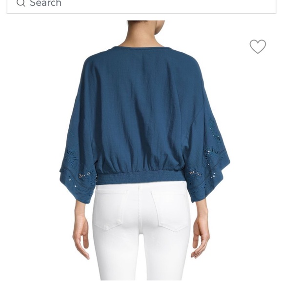 Embroidered Dolman-Sleeve Top - Picture 2 of 3